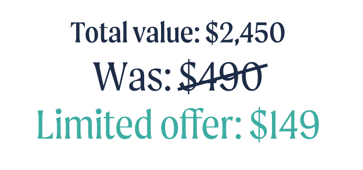 Displays price for limited offer of $149